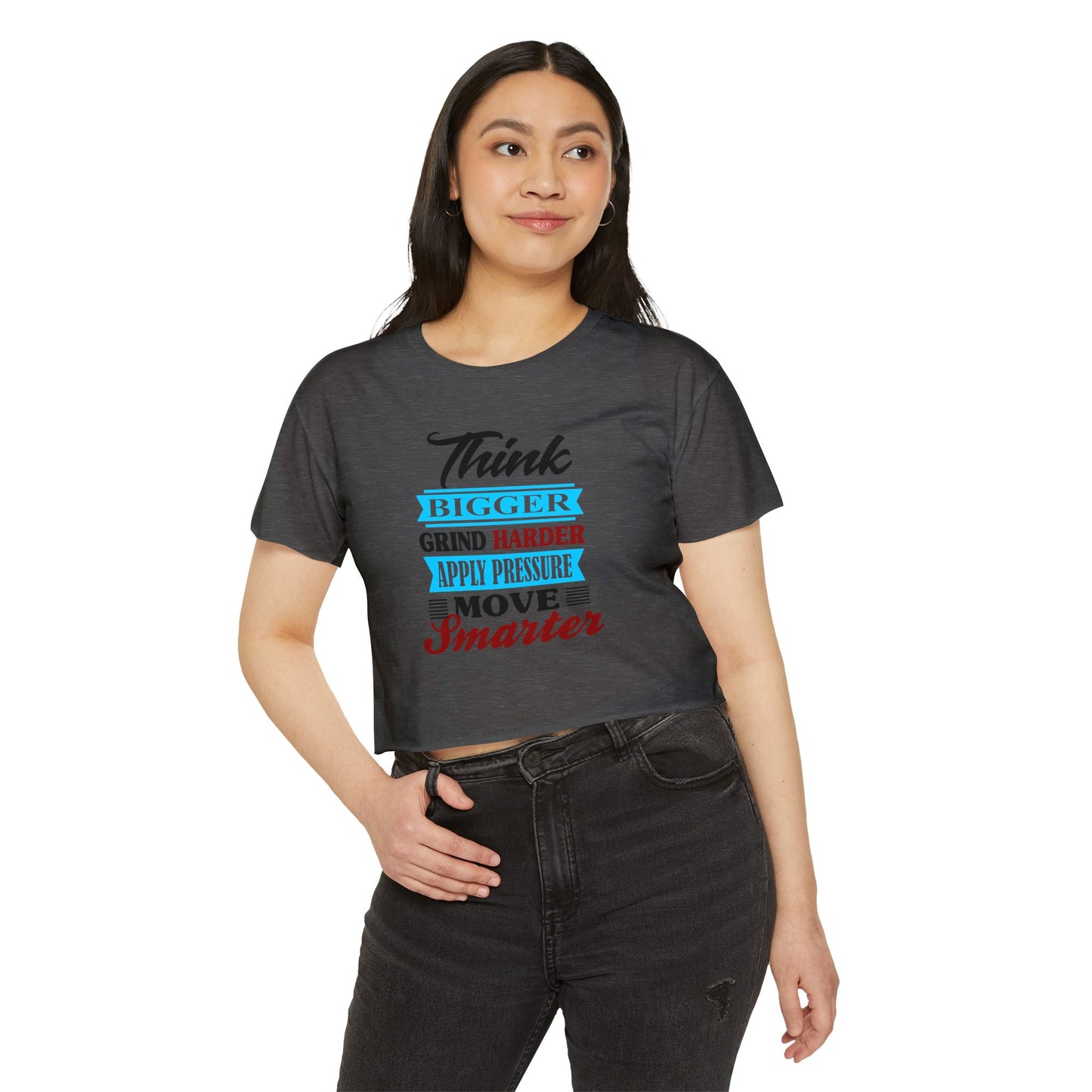 "Think Bigger" Women's Festival Crop Top
