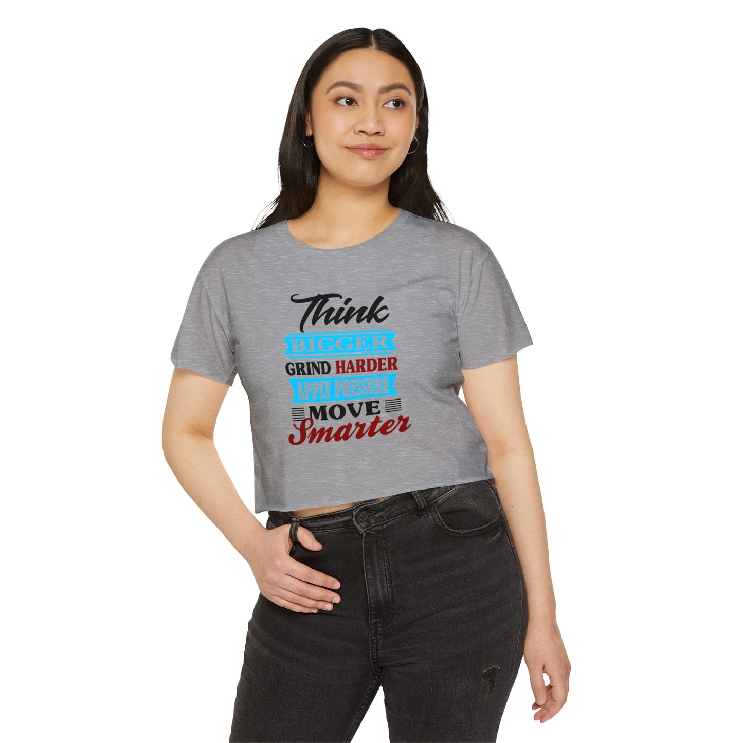 "Think Bigger" Women's Festival Crop Top