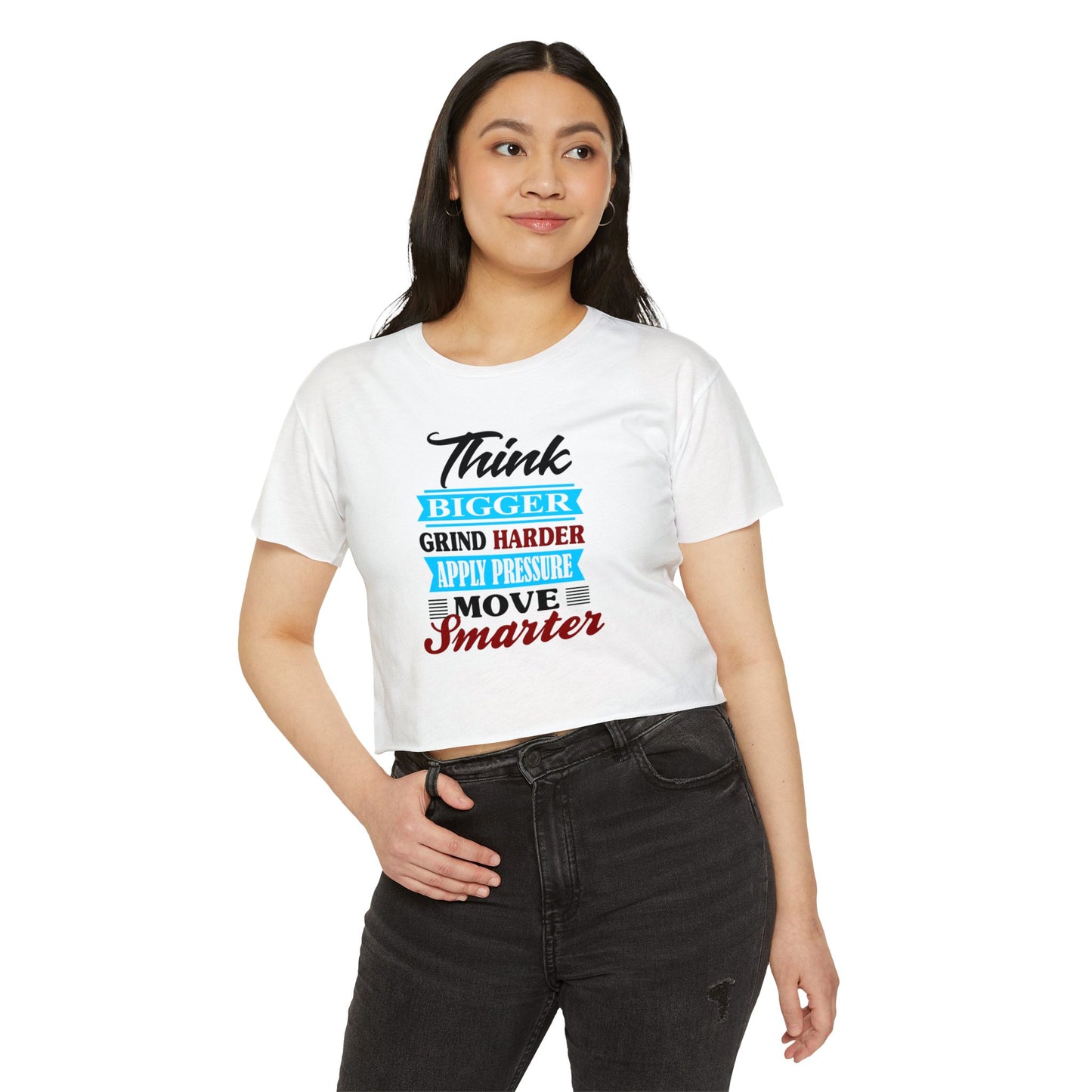 "Think Bigger" Women's Festival Crop Top