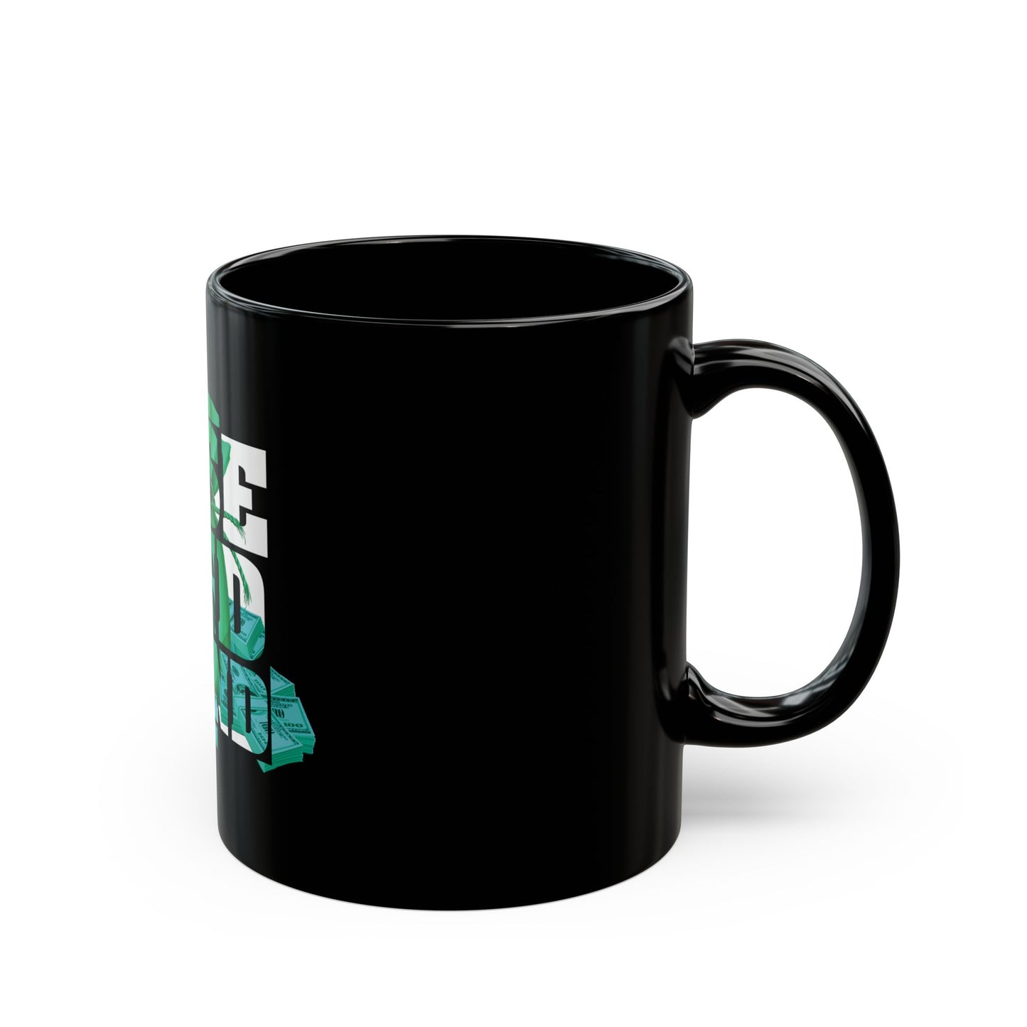 "Rise and Grind" Black Coffee Mug