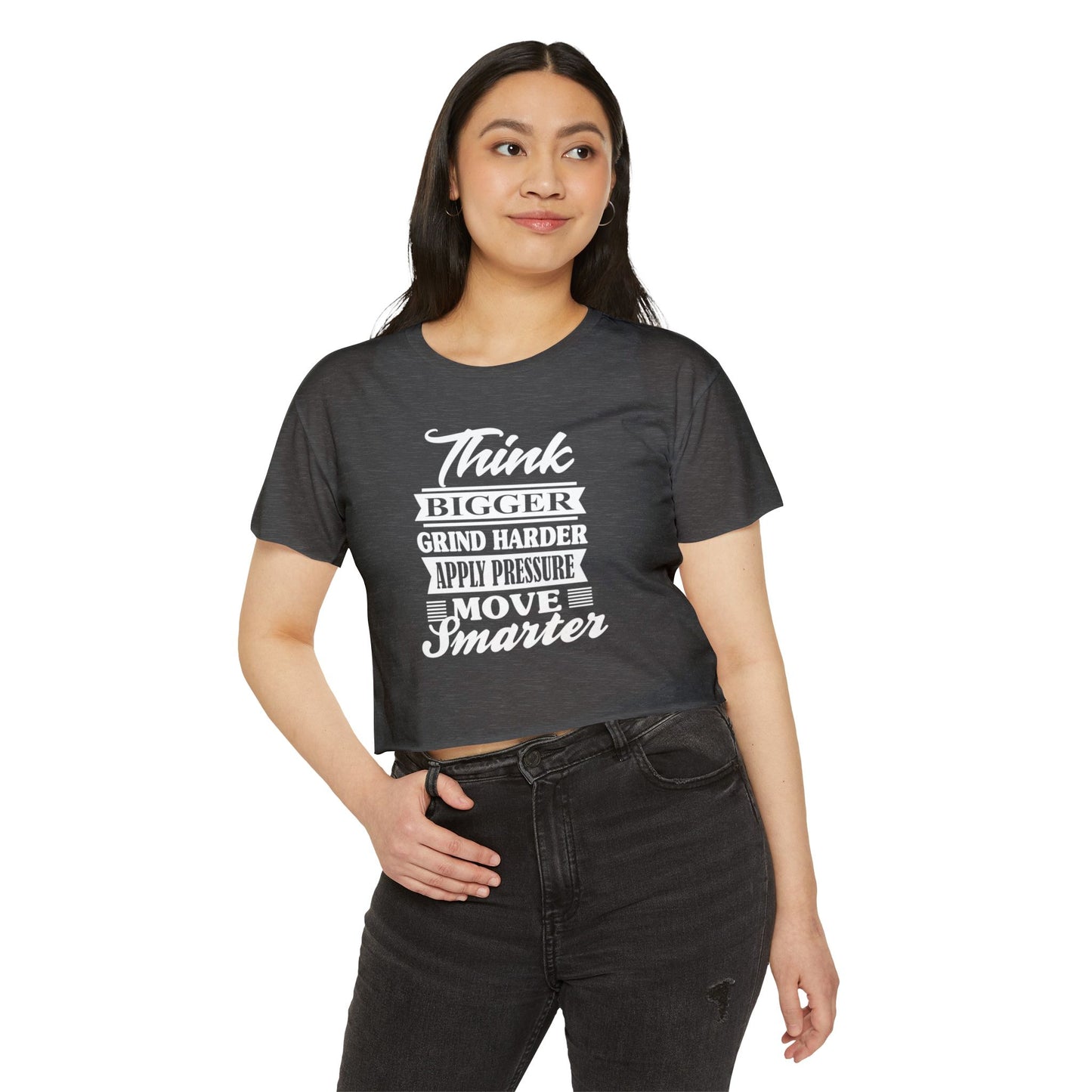 "Think Bigger" Women's Festival Crop Top