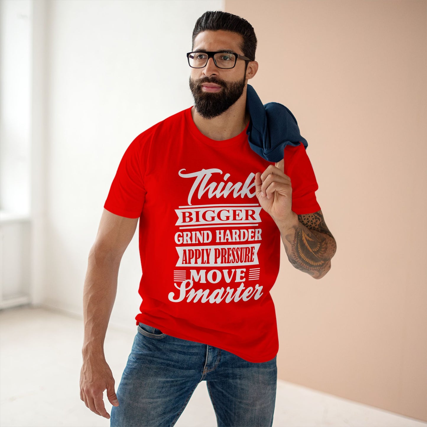 "Think Bigger, Grind Harder, Move Smarter" Unisex Tee