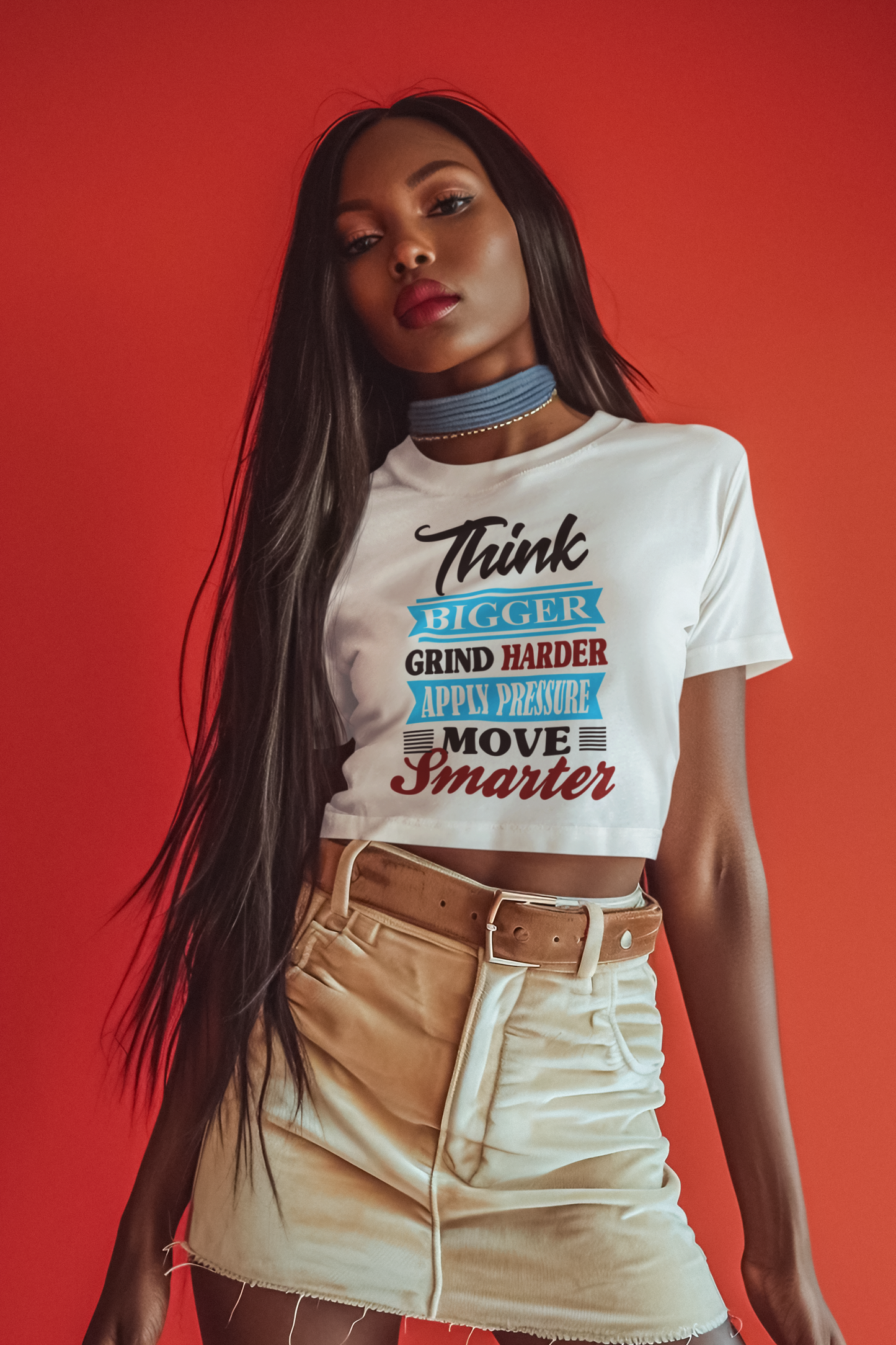 "Think Bigger" Women's Festival Crop Top