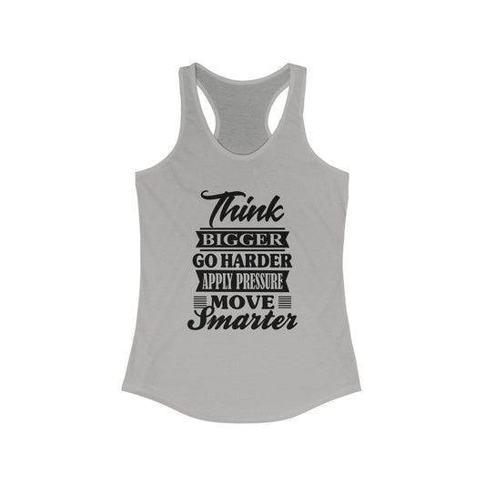 "Think Bigger" Women's Racerback Tank