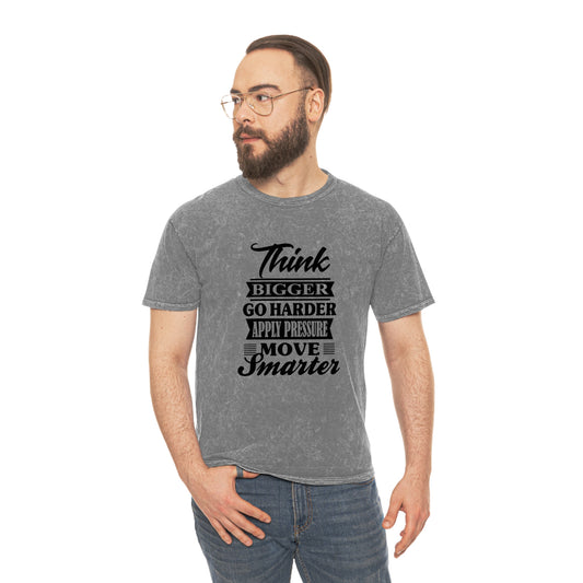 "Think Bigger" Unisex Mineral Wash T-Shirt