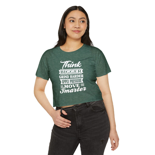 "Think Bigger" Women's Festival Crop Top