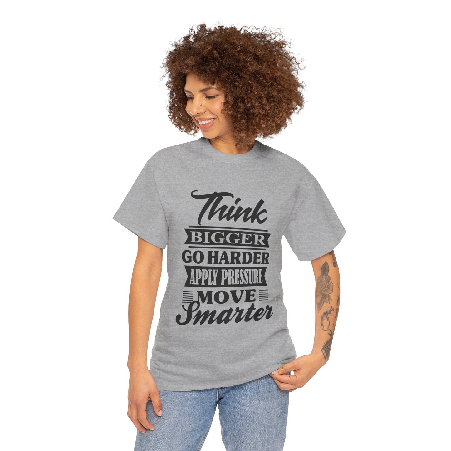 "Think Bigger" Unisex Heavy Cotton Tee