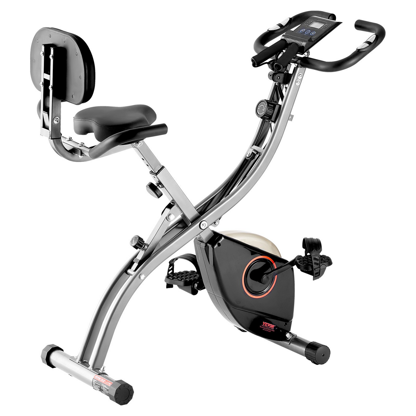 VEVOR Folding Exercise Bike Fitness Stationary Bike Upright Indoor Cycling Bike