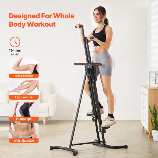 Stair Stepper Vertical Home Gym Cardio Climber Folding Workout Exercise Machine