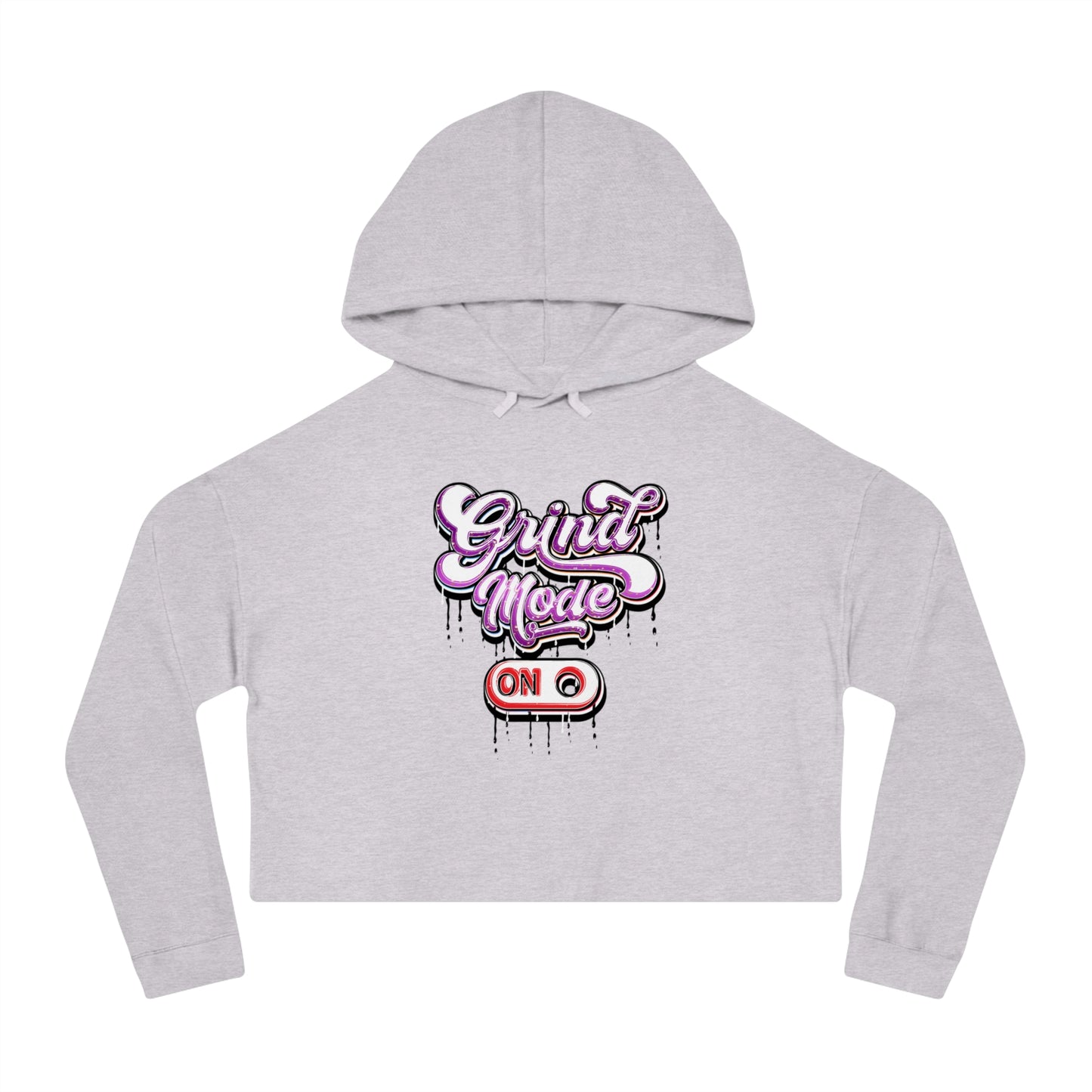 "Grind Mode" Women’s Cropped Hooded Sweatshirt