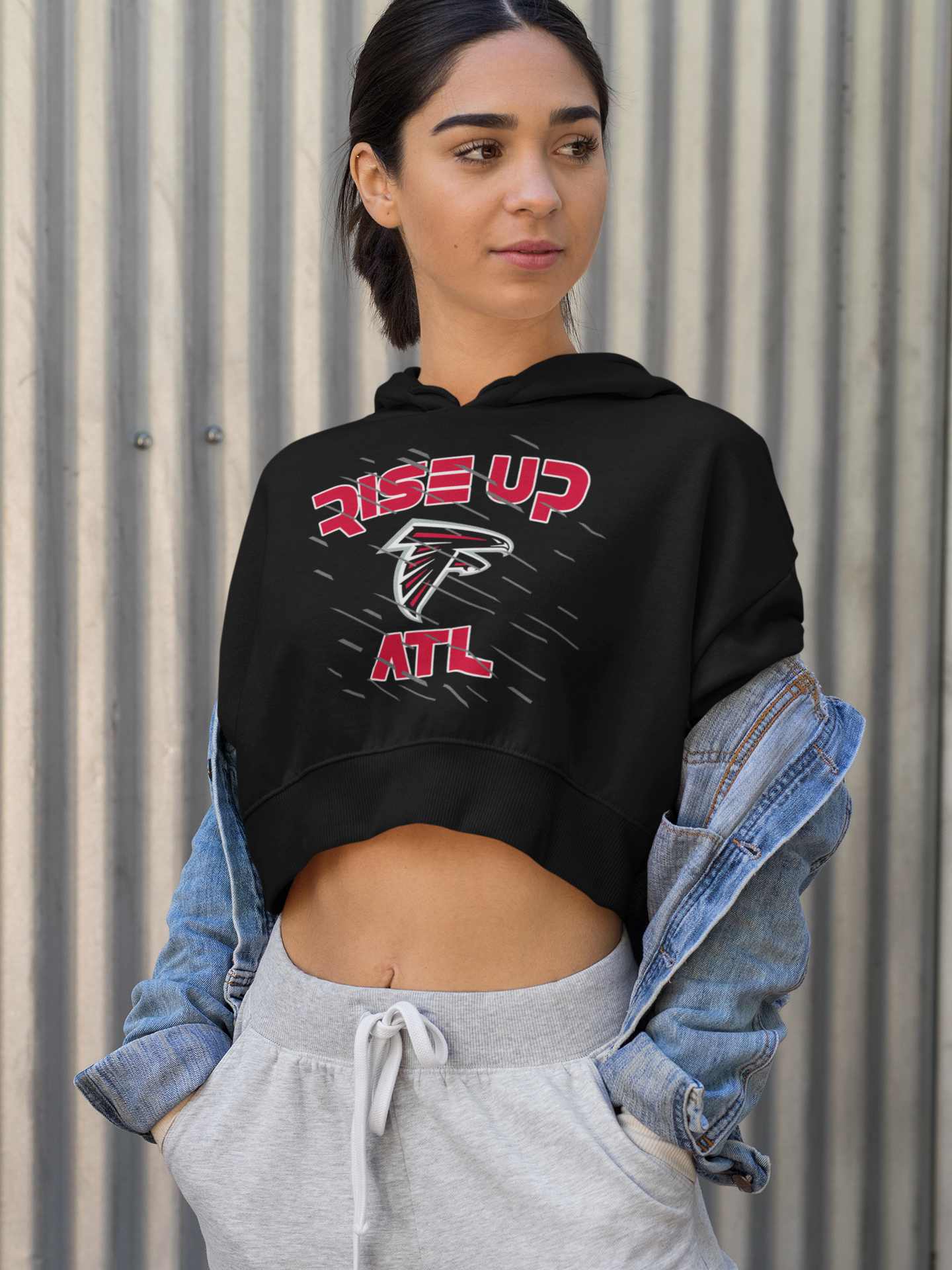 "Rise Up" Women’s Cropped Hooded Sweatshirt