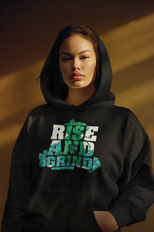 "Rise And Grind" Unisex Hooded Sweatshirt