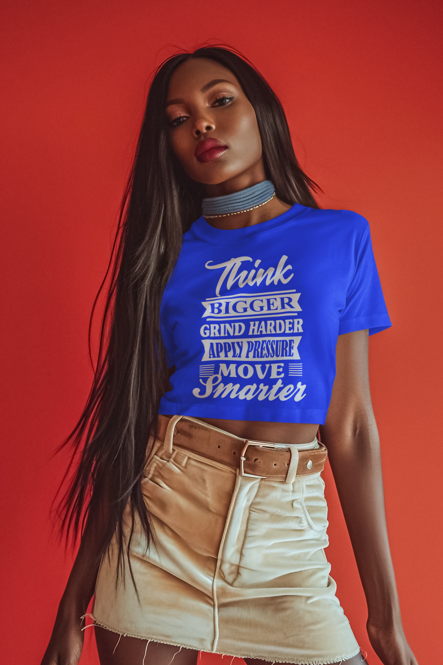 "Think Bigger" Women's Festival Crop Top