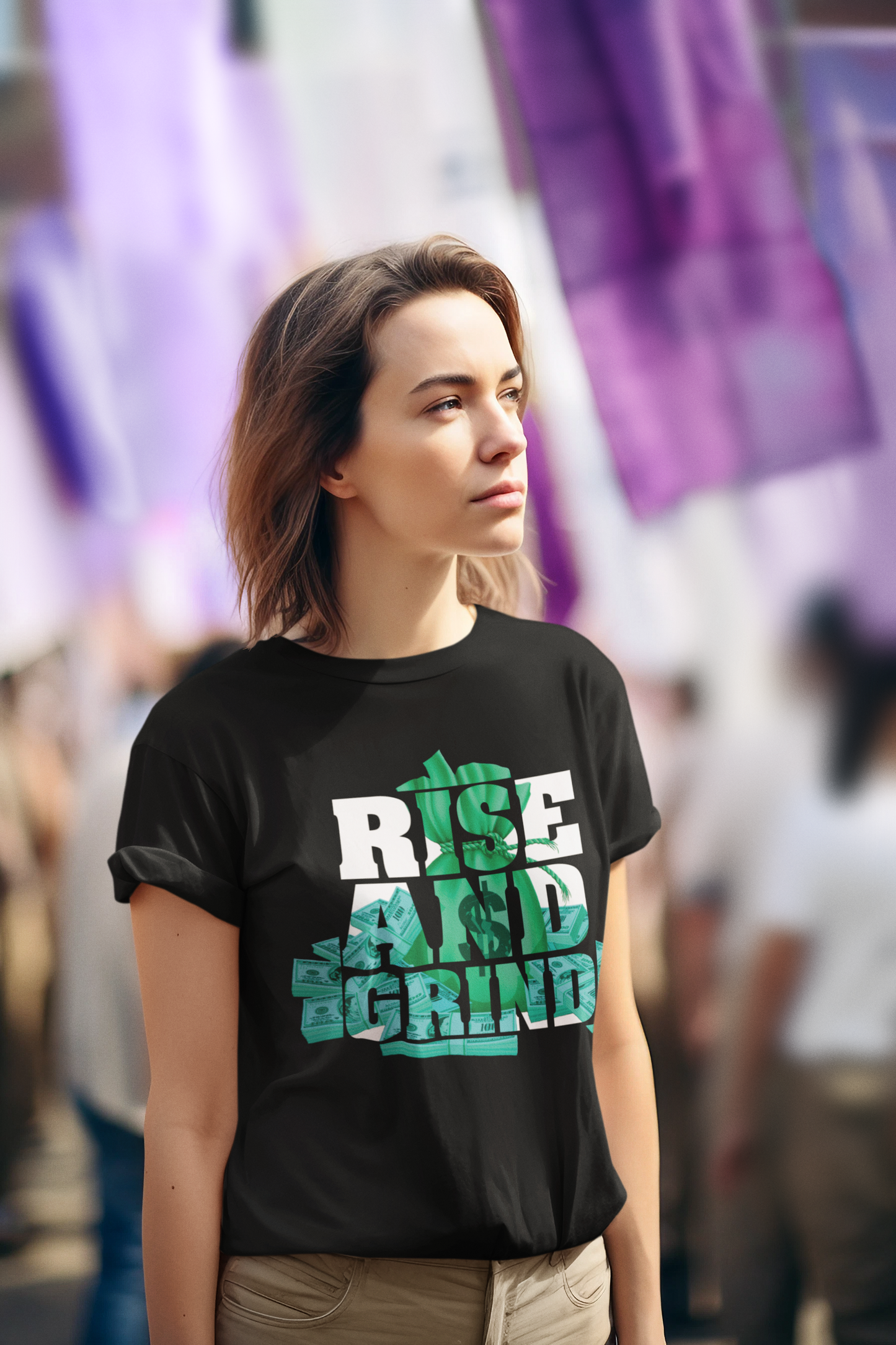 "Rise And Grind" Unisex Softstyle T-Shirt