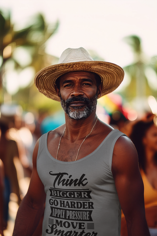 "Think Bigger" Unisex Tank Top