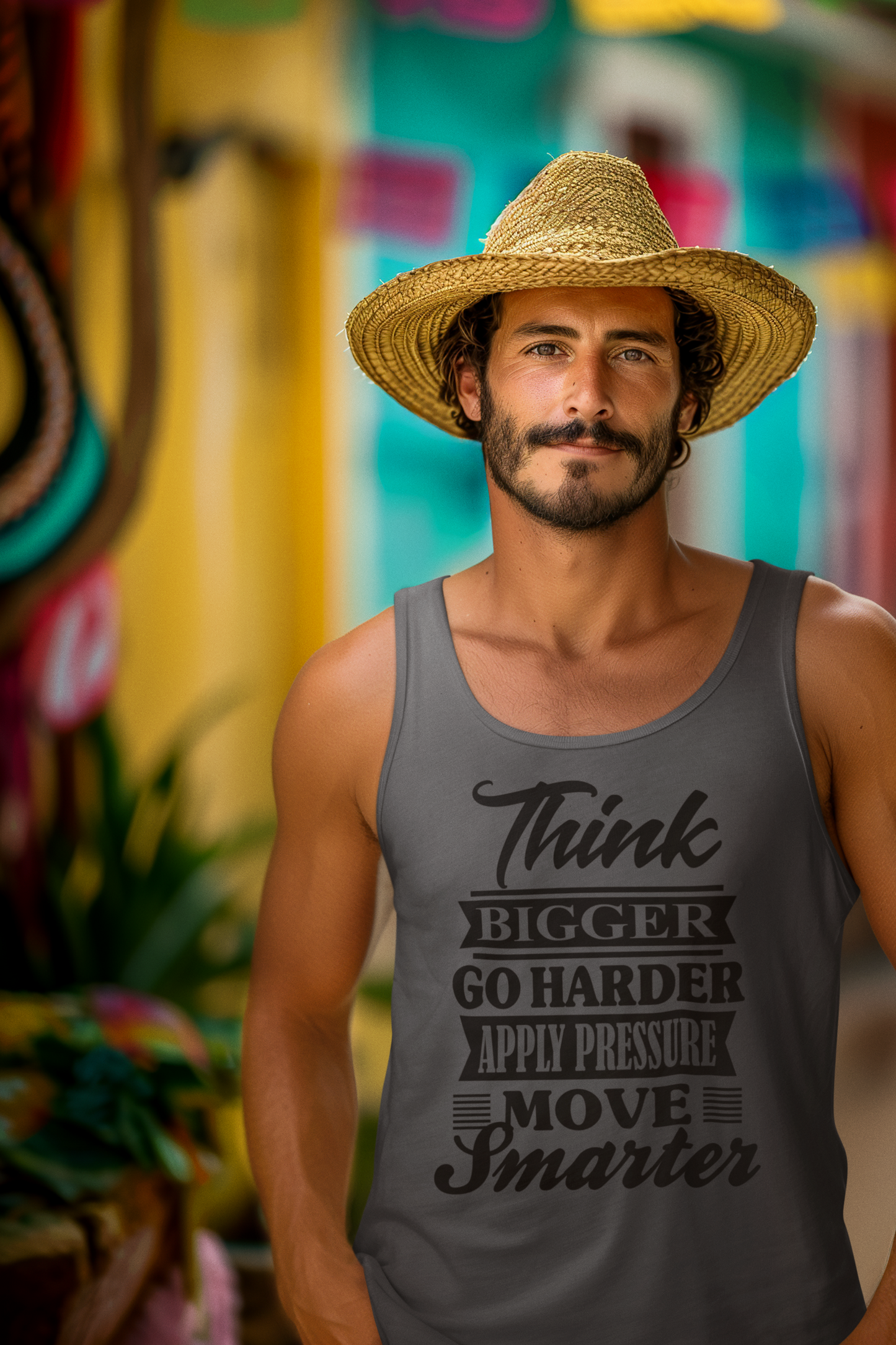 "Think Bigger" Unisex Tank Top