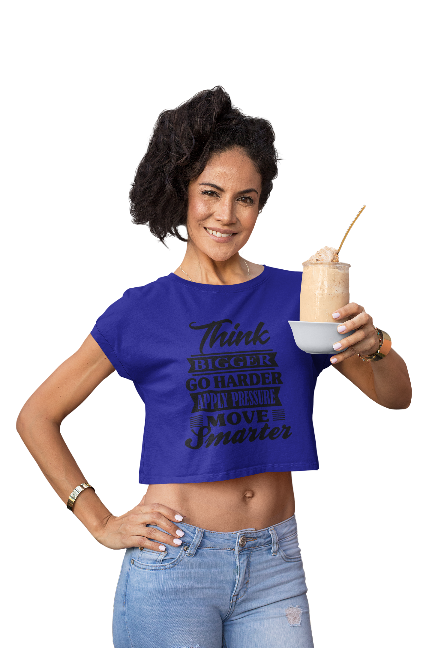 "Think Bigger" Women's Heritage Cropped T-Shirt